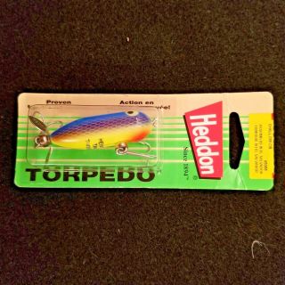 Vintage Hard Color Heddon Tiny Torpedo Lure Noc