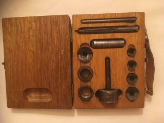 Vintage Shark Chassis Punch Set No 110 Pat No 449333 Made In Japan Antique Tool.