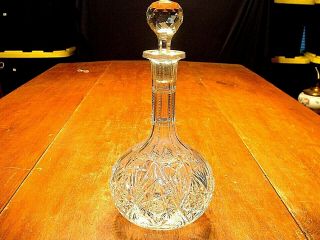 Wonderful Antique Abp American Brilliant Period Cut Glass Decanter