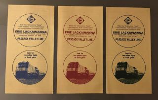 Antique: Erie Lackawanna Railroad Timetables