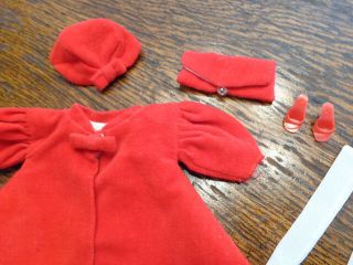 1960 ' S VINTAGE BARBIE RED FLARE OUTFIT COMPLETE & EXC - NM 2