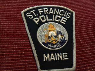 St.  Francis Maine Police Patch