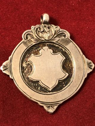 1938 William Adams Ltd Sterling Silver Pocket Watch Fob Medal Pendant 051519aaf