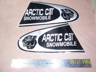 Set Of 5.  5 " X 11 " 1969 Arctic Cat Panther,  Others Replacement Hood Stickers