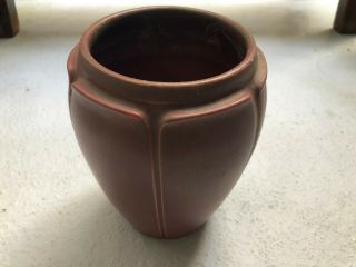 Antique Rookwood Art Pottery Vase,  Deep Red Lotus Form 942c,  1915