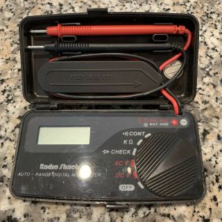 Radio Shack 22 - 179a Pocket Size Auto - Ranging Lcd Digital Multimeter 10mΩ