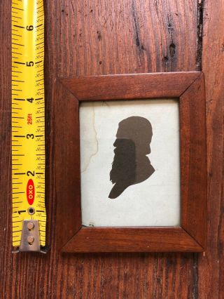Antique Civil War Confederate Attr.  To Be General John Bell Hood Silhouette