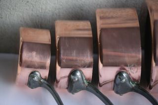 Antique Copper Pan Saucepan Set Stainless Steel Faucogney France 3.  4kg/7.  5lbs