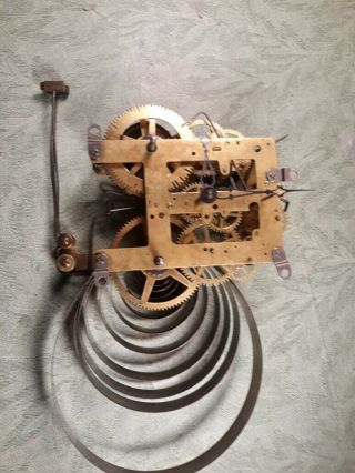 Antique Sessions Mantel Clock Movement,  Time and Strike,  8 - Day,  Key - wind 2