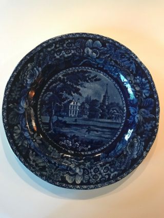 Antique Burgess & Leigh Nonpareil Middleport Pottery Flow Blue Bowl England