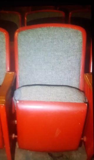 Movie Theater Seats Vintage Art Deco Antique Theater Chairs.  Local Pick Up Only