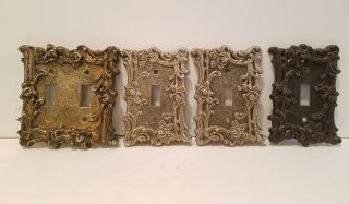 Vintage Ornate Metal Light Switch Covers