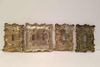 Vintage Ornate Metal Light Switch Covers 2