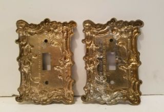 Vintage Ornate Metal Light Switch Covers 4