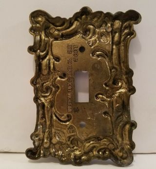 Vintage Ornate Metal Light Switch Covers 7
