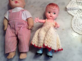 Vintage Knickerbocker Plastic Co.  Baby Doll,  One Other Baby 2