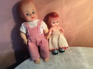 Vintage Knickerbocker Plastic Co.  Baby Doll,  One Other Baby 5