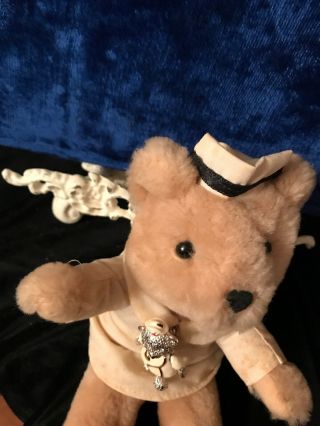Vintage Russ Nurse Teddy Bear/ Nurse Pin Pinned To Uniform Bear 5