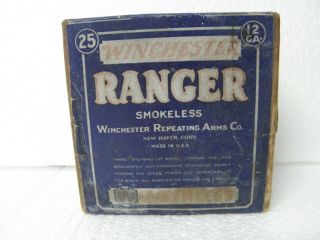 Antique Winchester Ranger 12 Ga Empty Box Staynless
