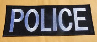 Police Law Enforcment Swat Tactical Back Panel 11 X 4 Inch Hook Patch