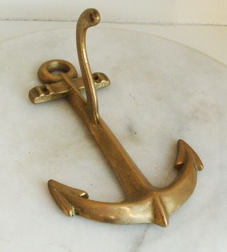 Brass Anchor Wall Hook / Coat Door Decorative