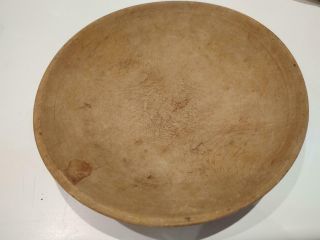Munising Wooden Out Of Round Dough Bowl 1930 