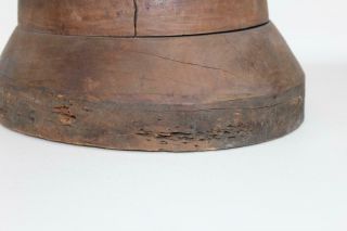 2x Antique Solid Wood Men ' s/Ladies 67/62cm Hat Block Millinery Wig Rest Moulds 6
