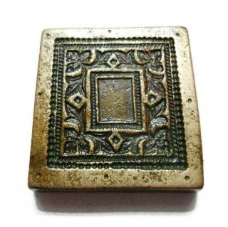 Vintage India - Bronze Jewelry Die Mold - Hand Engraved Jewelry Mould