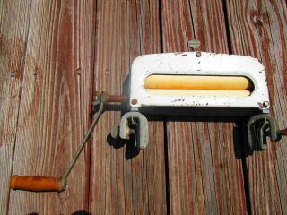 Vintage Little Magic - Small Rubber Roller Laundry/clothes Hand Crank Wringer