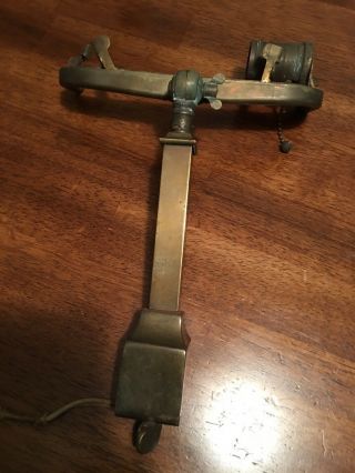 Antique Emeralite Clamp On Lamp.  Haven’t Ever Seen One.  Needs Resto