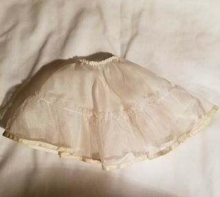 Vintage White Petticoat Slip For 18 " Ideal Miss Revlon