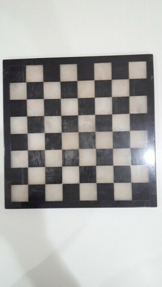 Chessboard In Antique Marble C1980 Vintage