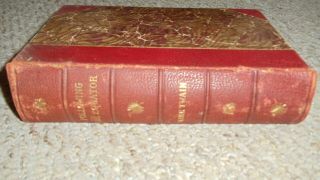 Antique Leather Binding Book " Following The Equator " Mark Twain 1st Edition 1897