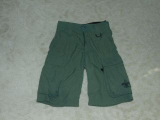 Boy Scouts Of America Official Uniform Nylon Shorts - Size Youth M -