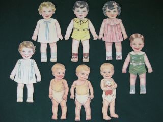 Vintage Queen Holden 10 " Paper Dolls 1930 