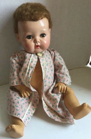 Vintage American Character Tiny Tears Doll 14 " Tall Circa 1950 
