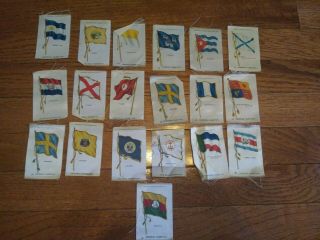 Antique Tobacco Silks Sovereign,  Old Mill Cigarettes Country Flags