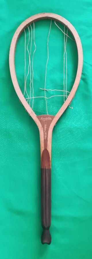 Antique Very Rare Williams & Co " Association " Fishtail Tennis Racket C 1895