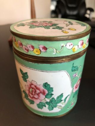A Group Of Antique Vintage Chinese Enamel Trinket Boxes 6