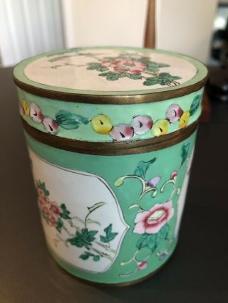 A Group Of Antique Vintage Chinese Enamel Trinket Boxes 8