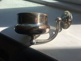 Antique Brass/nickel - Plated Cup Holder - The Brasscrafters - Early 1900s