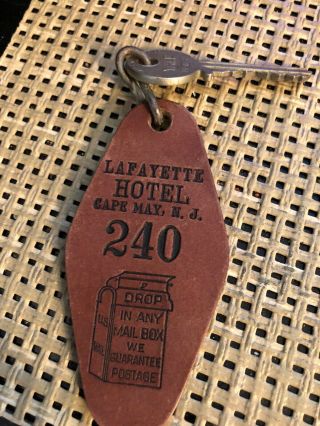 Old Antique Lafayette Hotel Cape May Nj Room Key