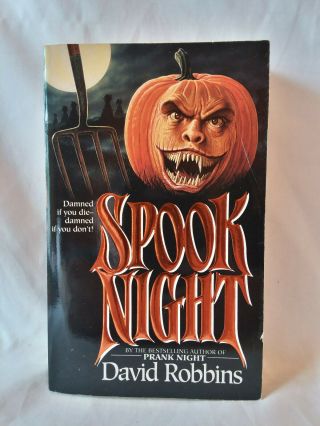 David Robbins Spook Night Vintage 1995 1st Prtg Pb Horror