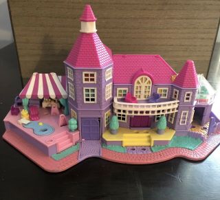 Vintage 1994 Polly Pocket Light - Up Magical Mansion,  House Only,  Bluebird Toys