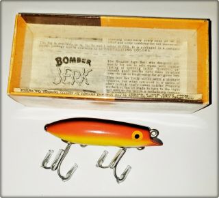 Vintage Bomber Jerk Lure In Correct Box Saltwater Rigged