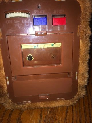 Vintage Teddy Bear Teddie Talkins Talking Toy Tape Cassette Player 5