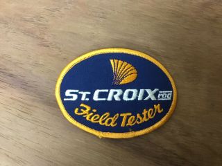 Vintage St.  Croix Rod Field Tester Patch Fishing