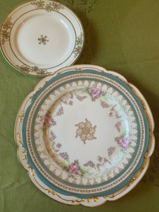 3 Lovely Vintage/Antique Collectible Plates Limoges Austrian Nippon 2
