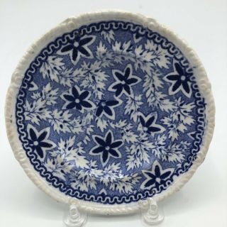 Antique Staffordshire Blue Transferware Child’s Toy Plate Pearlware