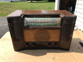 General Electric G - E X - 216A Tube Radio Vintage Shortwave Standard wave Radio 6